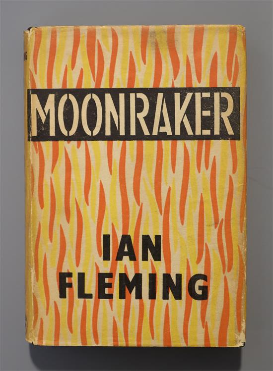 Fleming, Ian - Moonraker, 1st edition (1st impression, state B), (4), 5-(256)pp, dj, cr.8vo, Cape 1955, Gilbert